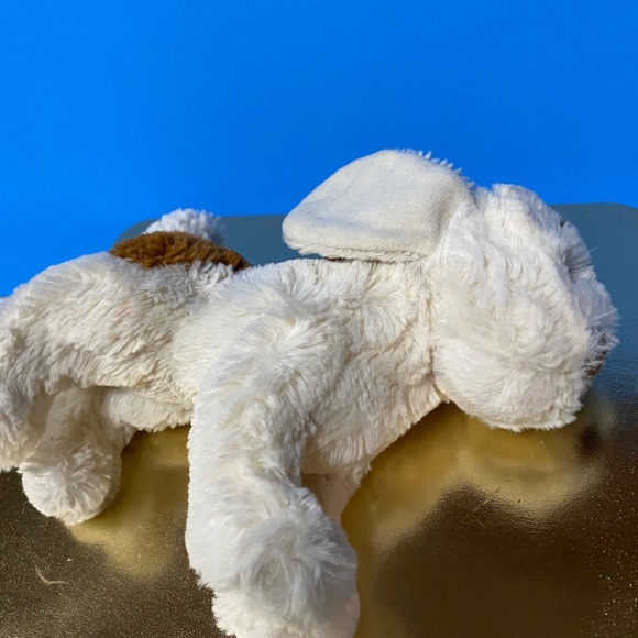 DOUGLAS CUDDLE TOYS VTG 2010 WHITE SPANIEL PUPPY SUPER SOFT PLUSH KEENE, NH 7” - Picture 8 of 14